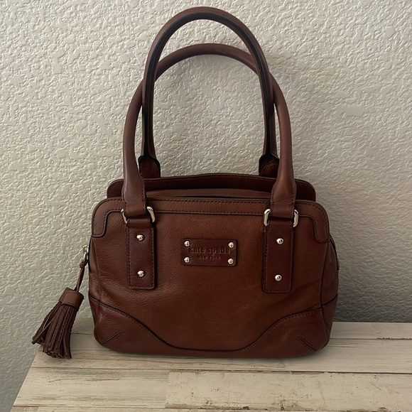 kate spade Handbags - Vintage Kate Spade All Leather Brown Handbag.